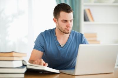 Man on laptop Man on laptop