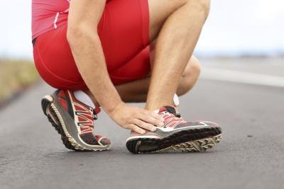 Runner with foot pain