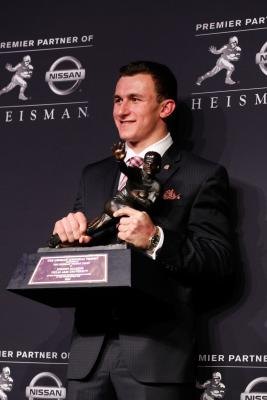 The Heisman trophy is awarded to the outstanding player in college football each year. The Heisman trophy is awarded to the outstanding player in college football each year.