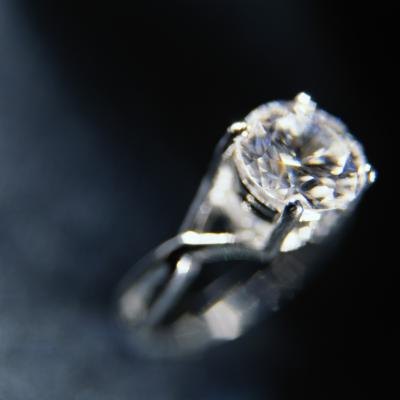 Vintage white gold ring