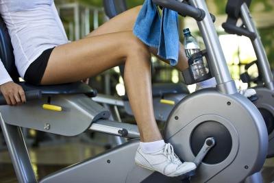 Stationary bikes are easy on the skeleton.