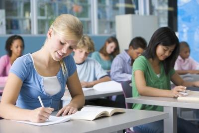 Students in class room