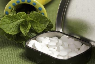 Give your child a sugar-free gum or mint.