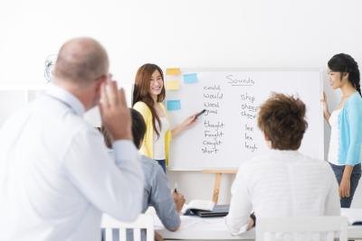 Teaching English.