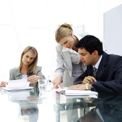 Business people negotiating.