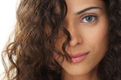 woman with grey eyes