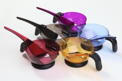 Hair dye kit with brushes.