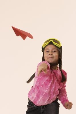 A young girl can narrate a day in the life of a pilot.