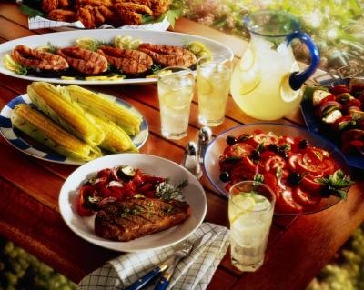 Barbecue is inexpensive and nice for an informal wedding.