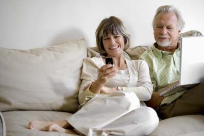 Retired couple. Retired couple.