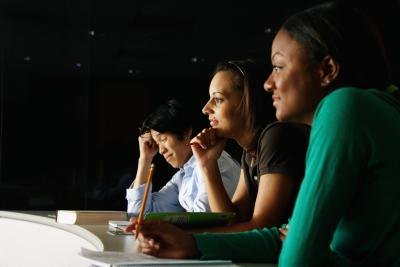 Students in a lecture