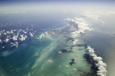 Arial view of coral reef Arial view of coral reef