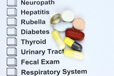 Medical testing with pills.