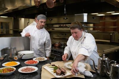 Kitchen staff. Kitchen staff.