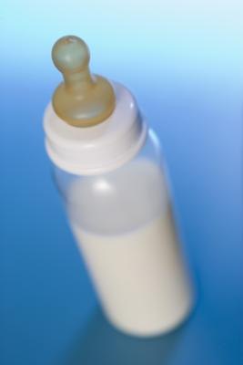 Make a cake shaped like a baby bottle.