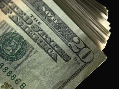 Close up of American twenty dollar bills. Close up of American twenty dollar bills.