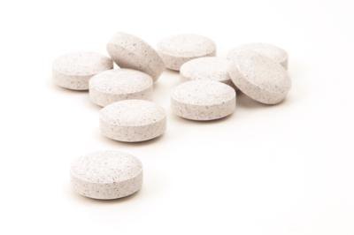 Vitamin C tablets.