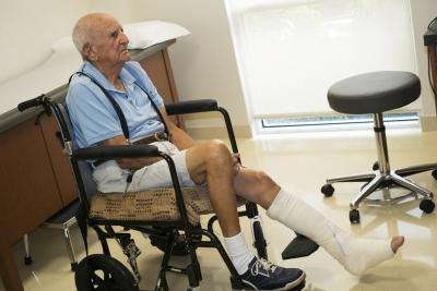 Bone fractures can pinch nerves that control the legs.