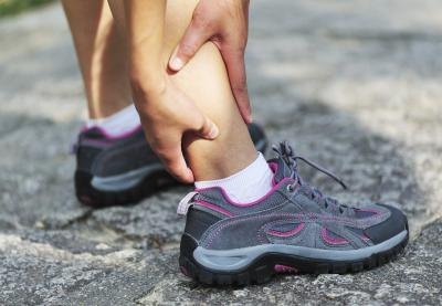 Cramping in the calf is common.