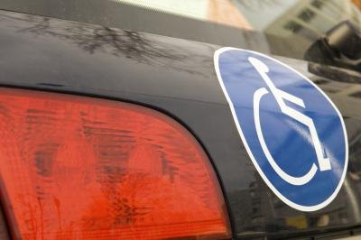 Handicap sticker.