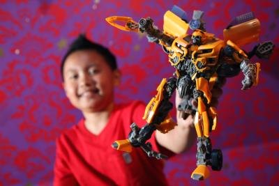 Transformers are popular with young boys.