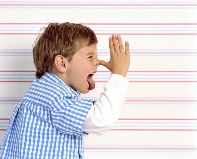 Child making face