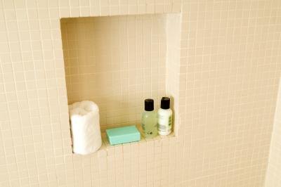 Tiled shower