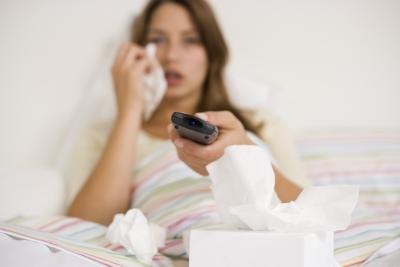 Feeling sick.