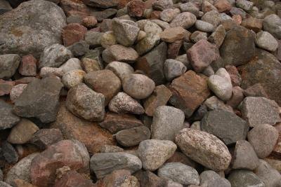 Small boulders make a good, natural border.