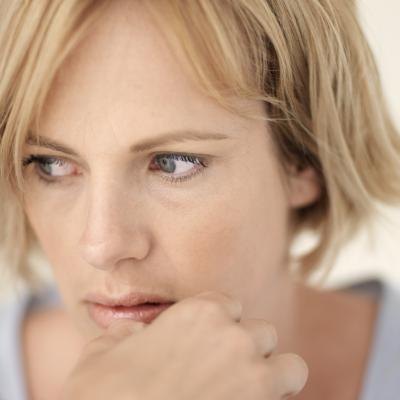 Concerned woman Concerned woman