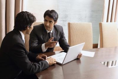 Two men in business meeting