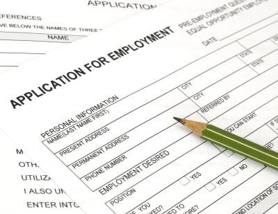 Employment application form