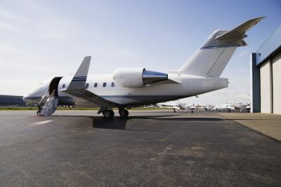 Jet on tarmac