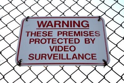 Surveillance camera sign