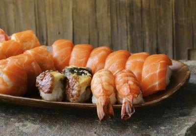 Assorted sushi