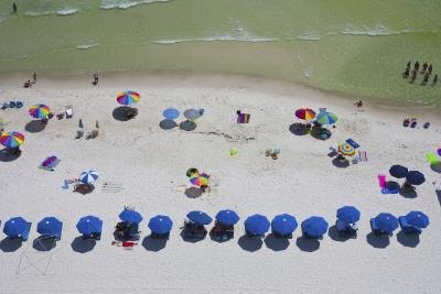 Located in the Florida Panhandle, Panama City has plenty of sandy beaches and turquoise seawater.
