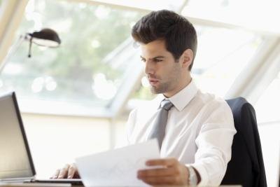 Lawyer at desk