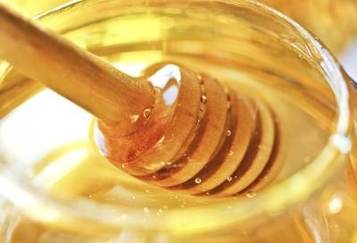 Honey in jar