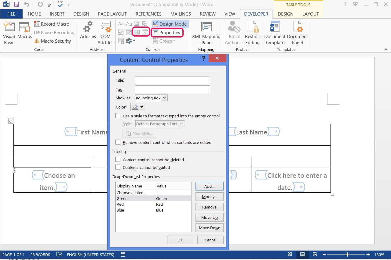 how to find form on microsoft word