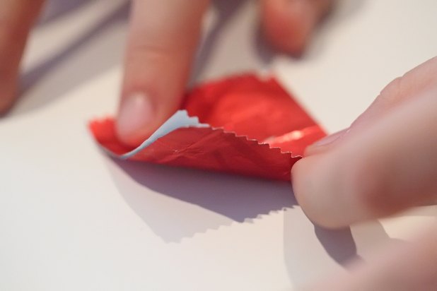 wrapper gum hearts step opening should michele andersen