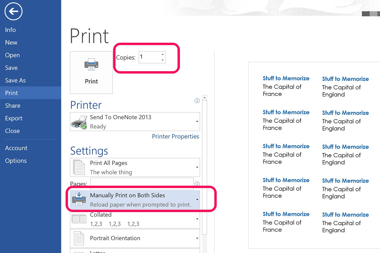 how-to-create-index-cards-in-word-with-pictures-ehow