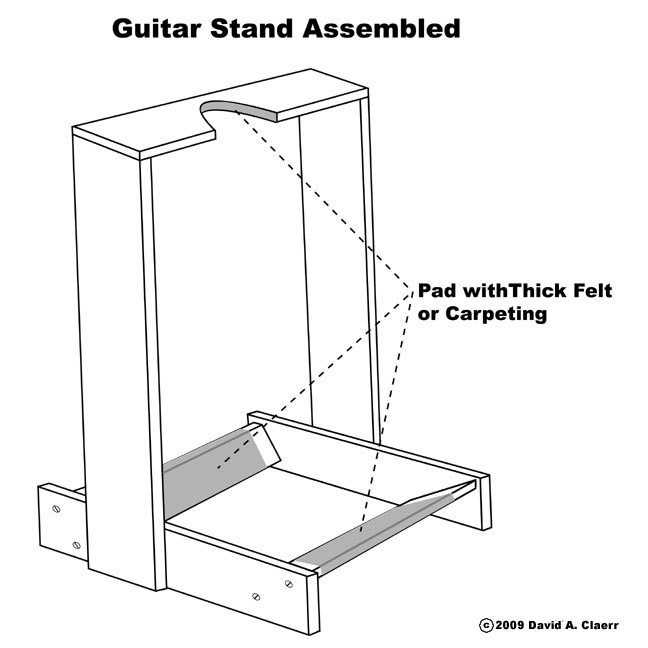 How to Make a Wooden Guitar Stand | eHow