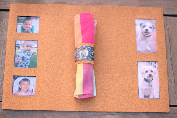 Photo frame placemats Photo frame placemats
