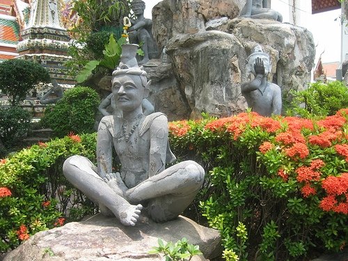 At Wat Po Temple in Bangkok, Thailand At Wat Po Temple in Bangkok, Thailand