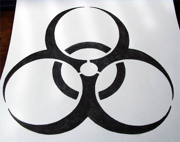 Draw the Biohazard Sign Draw the Biohazard Sign