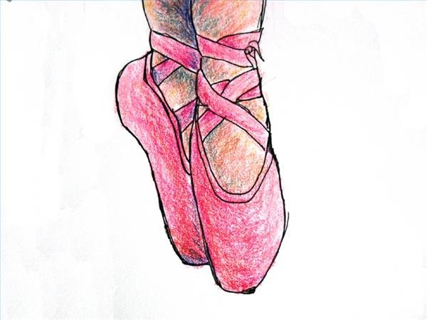 Draw Ballet Shoes Draw Ballet Shoes
