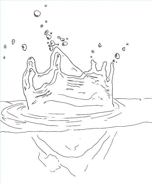 Draw Splashing Water Draw Splashing Water