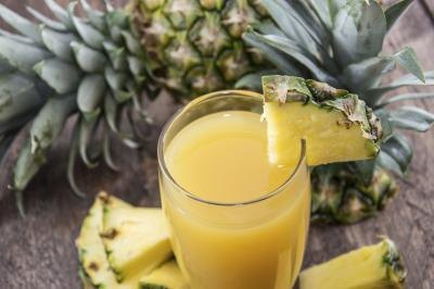 a glass of pineapple juice a glass of pineapple juice