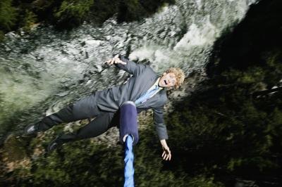 Bungee jumping is a popular form of hard adventure tourism. Bungee jumping is a popular form of hard adventure tourism.