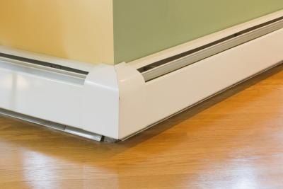 A baseboard heater can be an effective means of heating a room. A baseboard heater can be an effective means of heating a room.